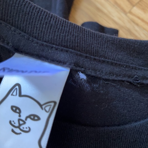 NEW RIPNDIP LORD NERMAL BLACK L/S POCKET TEE - Picture 11 of 11